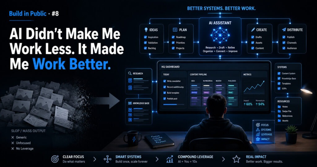 AI-enhanced productivity in a modern workspace