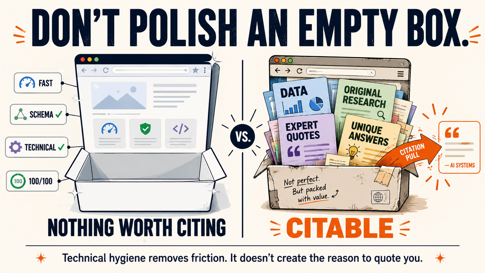 Don’t Polish an Empty Box