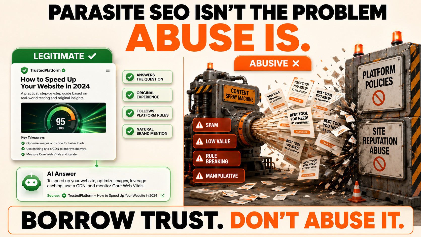 Legitimate SEO vs Abusive Spam