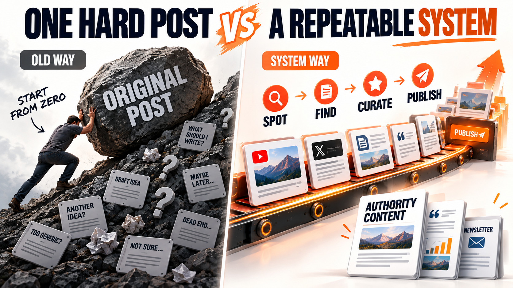 One Hard Post vs A Repeatable System
