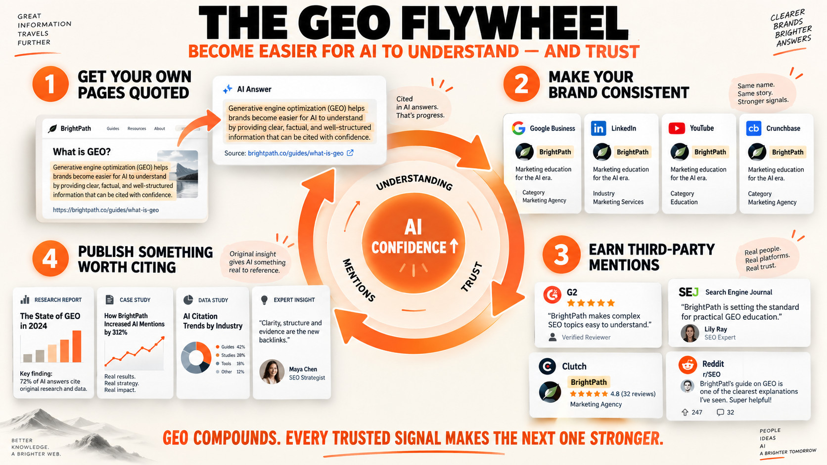 The GEO Flywheel Infographic