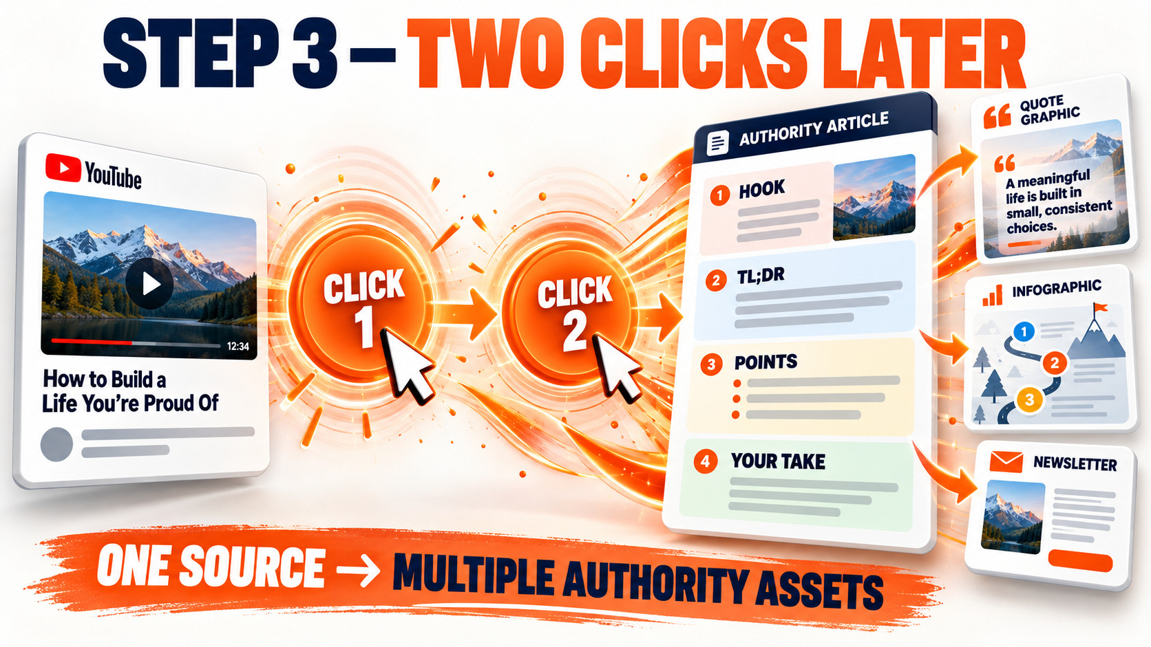 Two Clicks, Many Authority Assets
