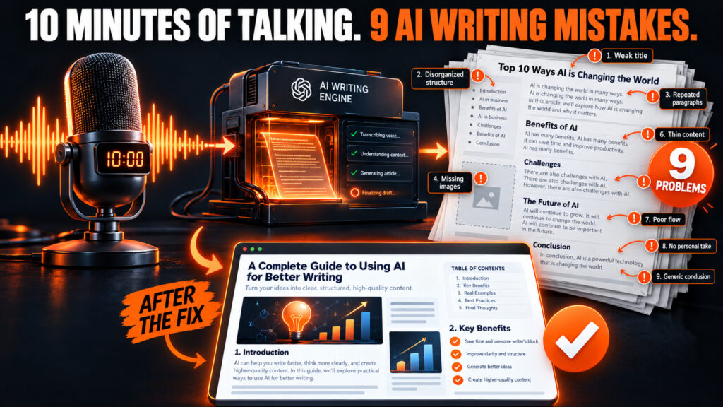 From Voice Dump to Polished Article