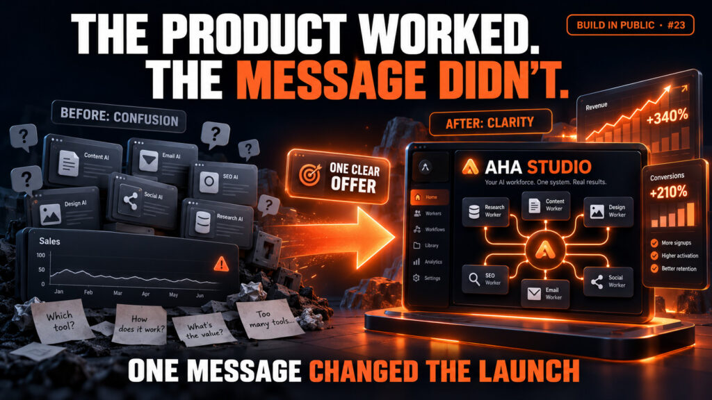 Aha Studio’s First Sales Were Slow. The Fix Was the Message.
