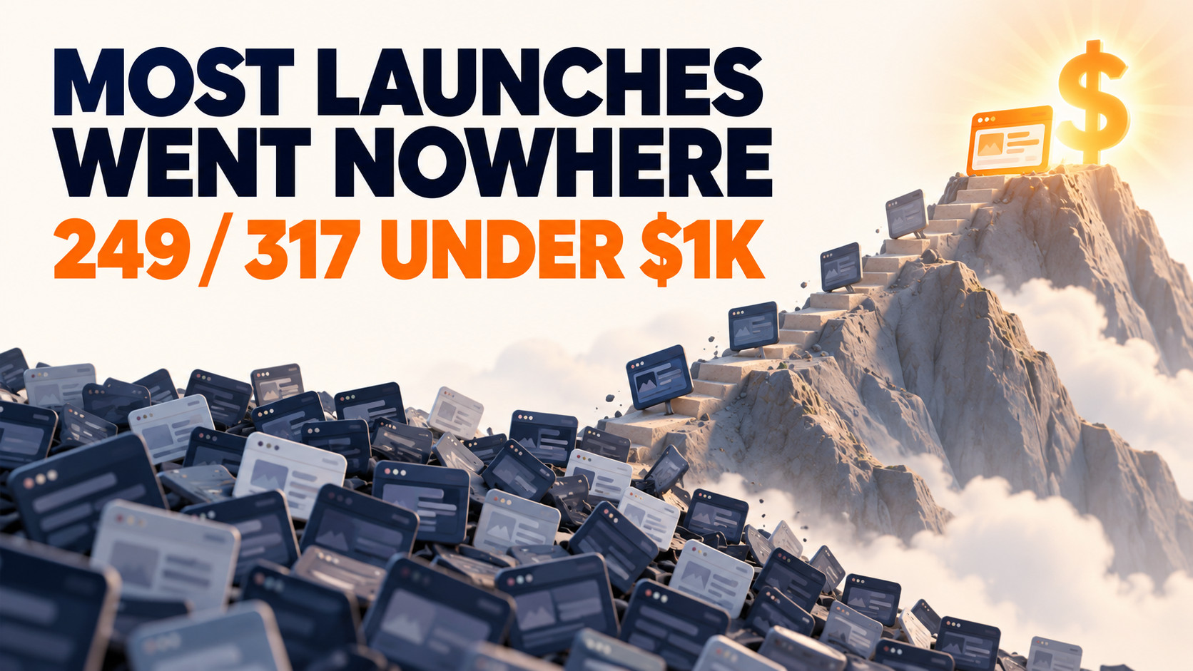 Most Launches Went Nowhere