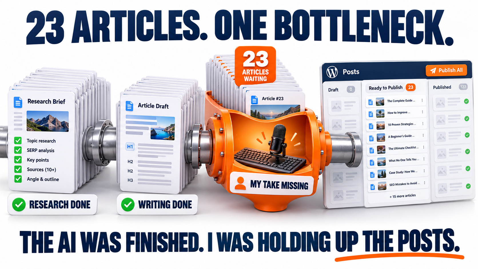 The 23-Article Publishing Bottleneck