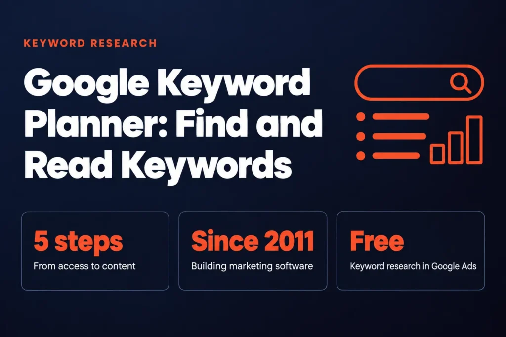 Google Keyword Planner: A Practical Guide to Finding and Reading Keywords